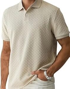Jaqquard Men's Polo T Shirt for Men (Polyester Blend | Regular Fit)