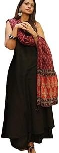 Women's Rayon Viscose Solid Regular Kurta with Palazzo & Dupatta