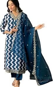 Women's French Crepe Embroidery Printed Straight Kurta with Pant and Dupatta Sets (Available in Plus Size) (NX-541)