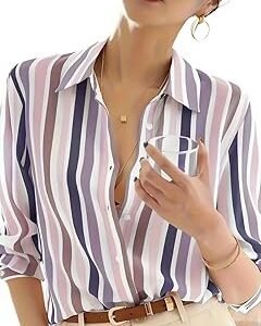 Women’s Orange Landscape Print Crepe Shirt – Stylish Western Long Shirt with Spread Collar| Shirt for Women Stylish Western | Long Shirt for Women