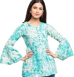 Women's Cotton Tie and Dye Straight Top