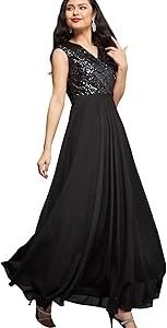 Women's V-Neck Cap Sleeved Solid Wrap Maxi Dress