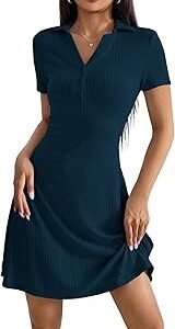 Casual Wear Dress for Women || Knee Length || Half Sleeve || Strip Dress (5237)