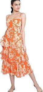 Womenâ€™s Layered Below Knee Length Dress (Floe-022-024)