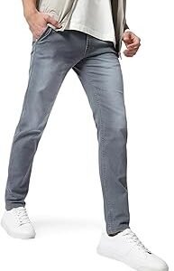 Men Mid Rise Slim Fit Washed Jeans Stretchable
