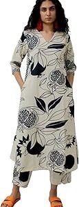 Women's Rayon Blend Straight Printed Kurta & Palazzo
