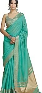 Womens Cotton Saree with Unstitched Blouse | Saree for women with Blouse Piece | Soft and Skin Friendly