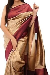 Women's Floral Pattern Art Silk Off White Ethnic Saree Set For With Un-Stitched blouse (STC-ALAKH-035)