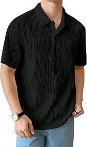 Cotton T-Shirt for Men – Soft Breathable Fabric | Regular Fit Half Sleeve Collar Tee for Summer Casual Wear (Available in Plus Size and Combo Pack of 2) Black