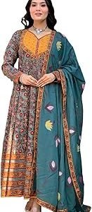 Women's Viscose Kurta and Pant with Dupatta Set