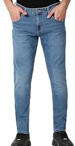 Men Mid Rise Slim Fit Cotton Jeans