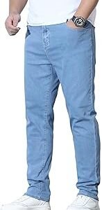 Casual Pants for Men | Denim Jeans Pants | Straight Fit Trousers | Streetwear Style | Comfortable Men's Bottomwear (U15-16)