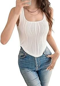 Women’s Fashion Tops – Cotton Crop Tops, Loose Fit Oversized Shirts & Stylish Korean Tank Tops for Summer Wear