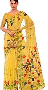 Women's Cotton silk saree for Patola festival Wedding silk with blouse piece