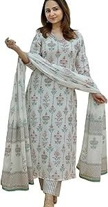 Women's Viscose Kurta Set with Dapatta
