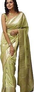 Women's Banarasi Saree Pure Kanjivaram Silk Saree Soft new ladies 2025 Design Wear Pattu Sarees Latest Sadi Party Sari collections With Blouse Piece (San Pari-224)