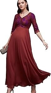 Women's V-Neck Maxi Dress