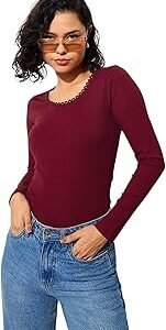 Women's Solid Slim Fit Dress Shirt