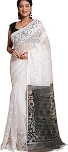 Women's Cotton Silk Dhakai Exclusive Softs Dual Color Jamdani Sarees .,