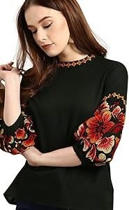 Women's Rayon Floral Regular Fit Top