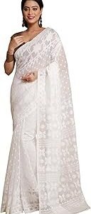 Women'S Cotton Silk Dhakai Softs Vojadi Dhakai Jamdani Sarees.,.,