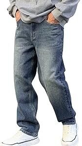 Jeans for Men | Casual Jeans for Men | Loose Fit Denim Streetwear Pants (U-10-17)