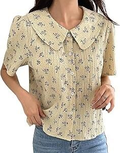 Women's Rayon Oversized Fit Korean Casual Short Sleeve Loose Fit Top | Summer Wear