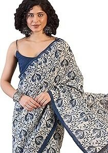 Women's Green Bhagalpuri Silk Geometric Printed Ready To Wear one Minute Saree With Unstitched Blouse