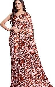 Art Silk Abstract Printed Saree