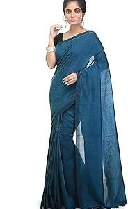 Women's Pure Premium Cotton Saree With Blouse Piece