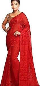 Women's Cotton Silk Dhakai BBD1 Soft Jamdani Sarees