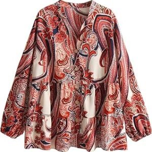 Women's Rayon Korean Style Long Sleeve Oversized Button Down Shirt | Plus Size Workwear Top for Office & Casual Wear (Available in Plus Size)