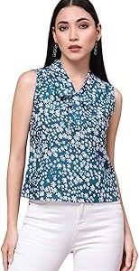 Women's Crepe Floral Relaxed Fit Shirt