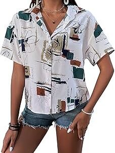 Women's Rayon Oversized Fit Top Korean Casual Short Sleeve Loose Fit Top |Summer Wear