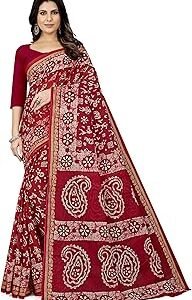 Women's Plain Weave Pure Cotton Saree Without Blouse Piece(2476_Parent)